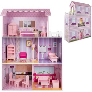 Poppenhuis Play & Learn 14 Onderdelen 80 x 112 x 31 cm