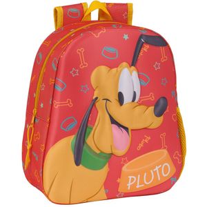 3D-Kinderrugzak Clásicos Disney Pluto Oranje 27 x 33 x 10 cm