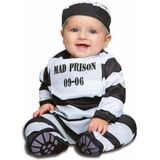 Kostuums voor Baby's My Other Me Wit Zwart Gevangene (2 Onderdelen) Maat 12-24 Maanden
