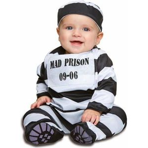 Kostuums voor Baby's My Other Me Wit Zwart Gevangene (2 Onderdelen) Maat 12-24 Maanden