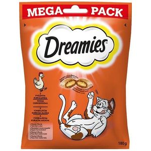 Dreamies 4008429092008 lekkernij voor honden & katten Kat Snacks Kip 180 g