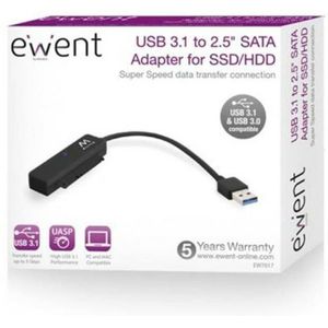USB-naar-SATA-adapter voor Harde Schijf Ewent EW7017 2,5" USB 3.0