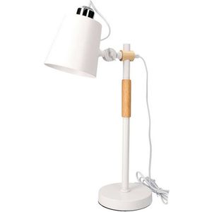 Flexo/bureaulamp EDM Wit Vintage Metaal Hout 60 W (Ø 15 x 54 cm)