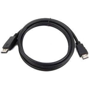Gembird CC-DP-HDMI-10M video kabel adapter HDMI Type A (Standaard) DisplayPort Zwart