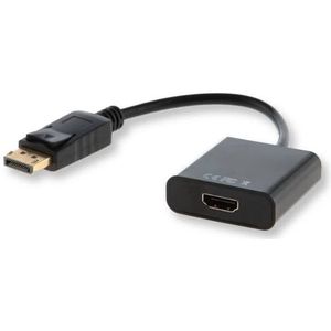 Savio CL-55 video kabel adapter 0,2 m DisplayPort HDMI Type A (Standaard) Zwart