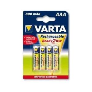 Varta 56703 Ready2Use 4xAAA Oplaadbare Batterijen