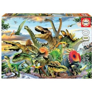 Puzzel Educa Dinosaurussen 500 Onderdelen