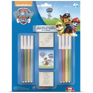 Paw Patrol Kleur- en Stempelset 11-delig