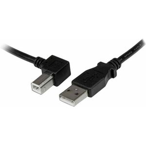 Kabel USB A naar USB B Startech USBAB1ML  Zwart